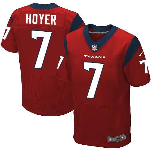 Nike Houston Texans #7 Brian Hoyer Red Alternate Men's Stitched NFL Elite Jersey