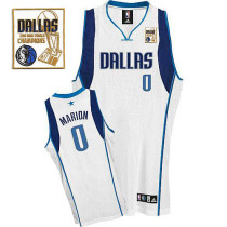 Dallas Mavericks 2011 Champion Patch -0 Shawn Marion White Stitched NBA Jersey