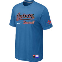 MLB Houston Astros light Blue Nike Short Sleeve Practice T-Shirt