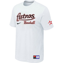 MLB Houston Astros White Nike Short Sleeve Practice T-Shirt