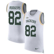 Nike Packers -82 Richard Rodgers White Stitched NFL Limited Rush Tank Top Jersey