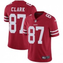 Nike 49ers -87 Dwight Clark Red Team Color Stitched NFL Vapor Untouchable Limited Jersey