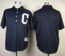 Cleveland Indians Blank Navy Blue 1902 Turn Back The Clock Stitched MLB Jersey