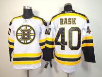 Boston Bruins -40 Tuukka Rask White Stitched NHL Jersey