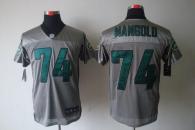 Nike New York Jets -74 Nick Mangold Grey Shadow Men's Stitched NFL Elite Jersey