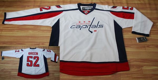 Washington Capitals -52 Mike Green Stitched White NHL Jersey
