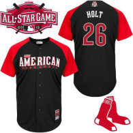 Boston Red Sox #26 Brock Holt Black 2015 All-Star American League Stitched MLB Jersey