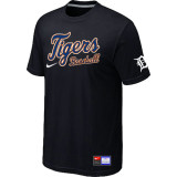 Detroit Tigers Black Nike Short Sleeve Practice T-Shirt