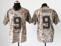 NEW New Orleans Saints -9 Drew Brees Camo NFL Elite USMC Jersey(USA)