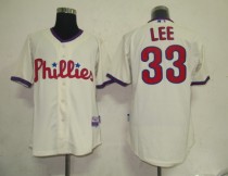 Philadelphia Phillies #33 Cliff Lee Cream Stitched MLB Jersey