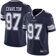 Nike Cowboys -97 Taco Charlton Navy Blue Team Color Stitched NFL Vapor Untouchable Limited Jersey