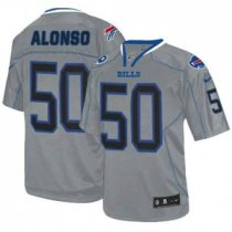 Nike Buffalo Bills -50 Kiko Alonso Lights Out Grey NFL Elite Jersey