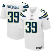 Nike San Diego Chargers #39 Danny Woodhead White Men‘s Stitched NFL New Elite Jersey