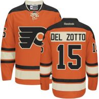 Philadelphia Flyers -15 Michael Del Zotto Orange Alternate Stitched NHL Jersey
