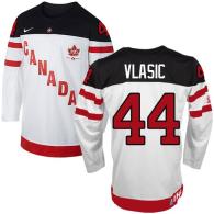 Olympic CA 44 Marc Edouard Vlasic White 100th Anniversary Stitched NHL Jersey