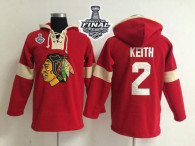 Chicago Blackhawks -2 Duncan Keith Red 2015 Stanley Cup Pullover NHL Hoodie