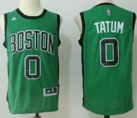 Boston Celtics -0 Jayson Tatum Green(Black No0) Alternate Stitched NBA Jersey