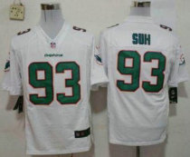 Nike Miami Dolphins -93 Ndamukong Suh White Stitched NFL Game Jersey