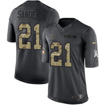 Dallas Cowboys -21 Deion Sanders Nike Anthracite 2016 Salute to Service Jersey
