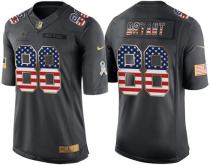 Nike Cowboys -88 Dez Bryant Anthracite Stitched NFL Limited USA Flag Salute To Service Jersey