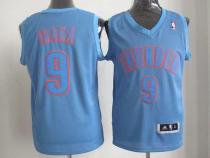 Oklahoma City Thunder -9 Serge Ibaka Blue Big Color Fashion Stitched NBA Jersey