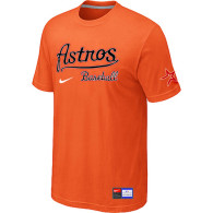 MLB Houston Astros Orange Nike Short Sleeve Practice T-Shirt