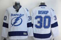 Tampa Bay Lightning -30 Ben Bishop White Stitched NHL Jersey