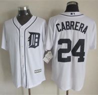 Detroit Tigers #24 Miguel Cabrera New White Cool Base Stitched MLB Jersey