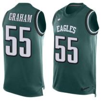 Nike Eagles -55 Brandon Graham Midnight Green Team Color Stitched NFL Limited Tank Top Jersey