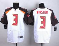 NikeTampa Bay Buccaneers #3 Jameis Winston White Men‘s Stitched NFL New Elite Jersey