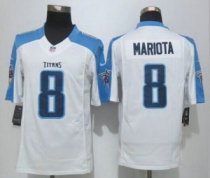 Nike Tennessee Titans -8 Marcus Mariota White Stitched NFL Limited Jersey