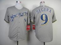 Milwaukee Brewers -9 Jean Segura Grey Cool Base Stitched MLB Jersey