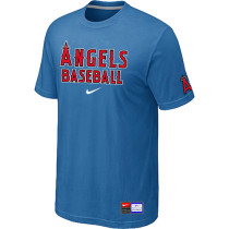 Los Angels of Anaheim light Blue Nike Short Sleeve Practice T-Shirt