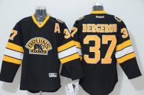 Boston Bruins -37 Patrice Bergeron Stitched Black Third NHL Jersey