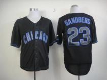 Chicago Cubs -23 Ryne Sandberg Black Fashion Stitched MLB Jersey