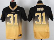 Nike New Orleans Saints #31 Jairus Byrd Black Gold Men's Stitched NFL Elite Fadeaway Fashion Jersey
