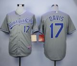 Kansas City Royals -17 Wade Davis Grey Cool Base Stitched MLB Jersey