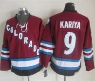 Colorado Avalanche -9 Paul Kariya Red CCM Throwback Stitched NHL Jersey