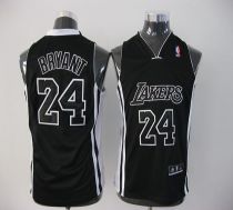 Los Angeles Lakers #24 Kobe Bryant Black Shadow Stitched Youth NBA Jersey