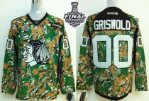 Chicago Blackhawks -00 Clark Griswold Camo Veterans Day Practice 2015 Stanley Cup Stitched NHL Jerse