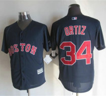 Boston Red Sox #34 David Ortiz Navy Blue New Cool Base Stitched MLB Jersey