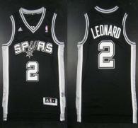 Revolution 30 San Antonio Spurs -2 Kawhi Leonard Black Stitched NBA Jersey