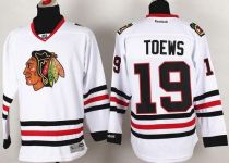 Chicago Blackhawks -19 Jonathan Toews Stitched White NHL Jersey