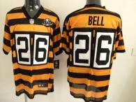 Nike Pittsburgh Steelers #26 Le'Veon Bell Yellow Black Alternate 80TH Throwback Men's Stitched NFL E