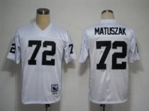 Mitchell and Ness Raiders -72 John Matuszak White Stitched NFL Jersey