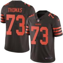 Nike Browns -73 Joe Thomas Brown Stitched NFL Color Rush Limited Jersey