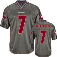 Nike San Francisco 49ers #7 Colin Kaepernick Grey Men‘s Stitched NFL Elite Vapor Jersey
