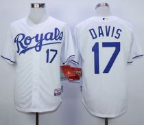Kansas City Royals -17 Wade Davis White Cool Base Stitched MLB Jersey