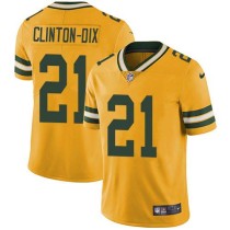 Nike Packers -21 Ha Ha Clinton-Dix Yellow Stitched NFL Limited Rush Jersey