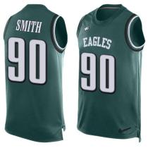 Nike Eagles -90 Marcus Smith Midnight Green Team Color Stitched NFL Limited Tank Top Jersey
